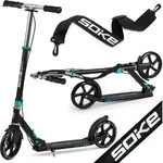 Soke City Scooter, schwarz und t&uuml;rkis - Schwarz/T&uuml;rkis