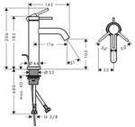 HANSGROHE 73310670 WTM 110 Tecturis S - Schwarz