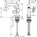 HANSGROHE 73320140 WTM 110 Tecturis S Fine CoolStart