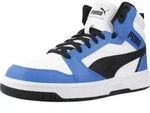 Puma Jungen Halbschuh REBOUND V6 MID blau Gr&ouml;&szlig;e EUR 35,5 - Wei&szlig; - 35,5