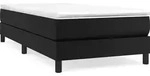 vidaXL Boxspringbettgestell Schwarz 90x200 cm Kunstleder - Schwarz