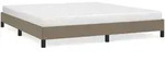 vidaXL Bettgestell ohne Matratze Taupe 180x200 cm Stoff - Taupe