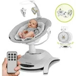 LIONELO Bella Elektrische Babywippe, verstellbare R&uuml;ckenlehne, 5