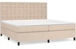 vidaXL Boxspringbett Matratze Cappuccino-Braun 200x200cm Kunstleder - Braun