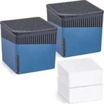 WENKO 2er Set Raumentfeuchter Cube in Blau 1000g - Bunt