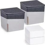 WENKO Stromfreier Raumentfeuchter Cube in Grau 500g 13 x 13 x 13 cm - Bunt