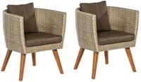 Merxx Gartensessel Imperia, 2er Set, inkl. Auflagen -