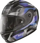 Nolan X-903 Ultra Carbon Highspeed N-Com Helm, schwarz/grau/blau, S (56)