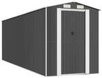 vidaXL Ger&auml;teschuppen Anthrazit 192x606x223 cm Verzinkter Stahl