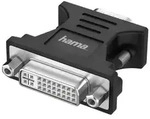 Hama 00200341, VGA (D-Sub), DVI-I, Schwarz - Schwarz