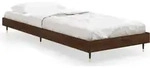 vidaXL Bettgestell ohne Matratze Braun Eiche 75x190 cm Holzwerkstoff - Braun