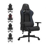 SENSE7 Spellcaster Gaming Stuhl Stoff Schwarz-Blau - Ergonomischer B&uuml;rostuhl PC