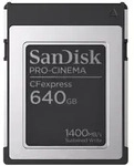 SanDisk PRO-CINEMA CFexpress, 640 GB, CFexpress, 1700 MB/s, 1500 MB/s, Schwarz