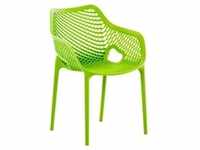 CLP Stuhl Air XL stapelbar mit einer Sitzhöhe von 44 cm, Farbe:grün