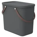 Rotho Aufbewahrungsbox mit Deckel 25L Albula - Kunststoffbox 40 x 23,5 x 34 cm -
