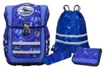 McNeill ERGO COMPACTO Schulranzen Set, 5tlg. PUZZLE - Blau