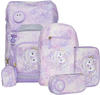 BECKMANN Classic Maxi Schoolbag Set 5-teilig 28L Unicorn Princess Purple