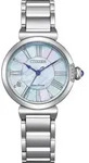 Damenarmbanduhr CITIZEN EM1060-87N, klassisch und schmuckvoll, in Silber. - Rosa