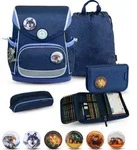 Belmil Premium Compact Plus Schulra nzen-Set 5-tlg - Topographic - Blau