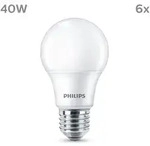 Philips Lampe 40W A60 E27 x6, 4,9 W, 40 W, E27, 470 lm, 15000 h, Warmwei&szlig;