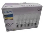 Philips Lampe 100W A65 E27 x6, 13 W, 100 W, E27, 1521 lm, 15000 h, Warmwei&szlig;