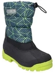 CMP Kids Sneewy Jungen Gummistiefel in Blau, Gr&ouml;&szlig;e 25 - Schwarz/Gr&uuml;n - 25