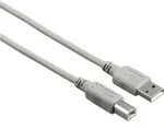 Hama 00200900, 1,5 m, USB A, USB B, USB 2.0, 0,48 Gbit/s, Grau - Grau