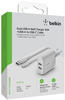 Belkin Dual USB-A Ladegerät, 24W incl. USB-C Kabel 1m, weiß