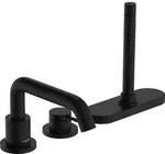 hansgrohe Tecturis S 3-Loch Einhebel-Wannenrandmischer mit sBox, Mattschwarz -