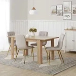 Homestyle4u Esstisch ausziehbar Braun Esszimmertisch Holztisch 120x80 cm - Braun