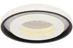 Globo Lighting Deckenleuchte Metall wei&szlig;, schwarz, Acryl opal, Acrylkristalle klar,