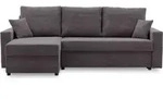 Ecksofa mit schlaffunktion Schlafcouch mit Bettkasten universelle Seite AIKIDO