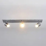 Lindby - Moderne 3-flammige Bad I Badezimmerlampe Chrom IP44 - Dejan I
