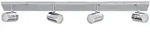 Lindby Bad-Deckenleuchte Dejan, 85cm, 4-flg., chrom, IP44 - Silber