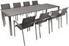 Tischgruppe SIENNA Set 07, 9-tlg. | 1 × Tisch 305433 | 8 × Stapelstuhl 305434