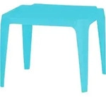 PROGARDEN Tavolo Kindertisch 50x50 cm hellblau stapelbar - Blau