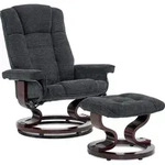 MCombo Relaxsessel mit Hocker, 360&deg;drehbarer Fernsehsessel mit