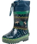 Playshoes Jungen Uni Kinder Gummistiefel gef&uuml;ttert Regenstiefel, Marine...
