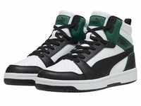 Puma Damen-High-Top-Sneaker Rebound v6 Schwarz-Weiß-Grün, Farbe:schwarz, UK