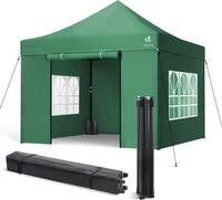 VOUNOT&reg; Pavillon 3x3m, Wasserdichter Faltpavillon, Faltbar Partyzelt mit 4