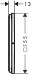 hansgrohe ShowerSelect Comfort E Ventil Unterputz f&uuml;r 3 Verbraucher, Mattschwarz -