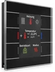 MDT KNX Glastaster II Smart mit Farbdisplay und Temperatursensor,schwarz, 1 Stk.