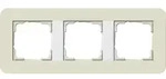 GIRA Rahmen 0213417 3fach E3 Sand/Reinweiss - Beige - Wei&szlig; - GIRA - Gl&auml;nzend - 1