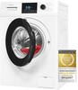 Exquisit Waschmaschine WA8214-340A weiss | 8kg | 1400 U/min | Aquastopp | Display 
