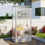 Vitavia Balkon- und Anlehn-Gew&auml;chshaus "Stad" aluminium eloxiert 4 mm HKP mit