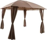 Primaster Pavillon Bambus Metall 300 x 300 cm braun