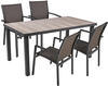 Tischgruppe RANA Set 05, 5-tlg. | 1 × Tisch 305395 | 4 × Stapelstuhl 305356