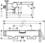 Einhebel-Wannenmischer Tecturis E Aufputz mattwei&szlig; mattwei&szlig; - Wei&szlig;