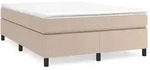 vidaXL Boxspringbettgestell Cappuccino-Braun 140x200 cm Kunstleder - Braun