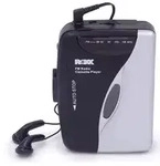 Tragbarer Kassettenspieler inkl. Kopfh&ouml;rern mit Radio UKW, ROXX PCP 300 - Silber